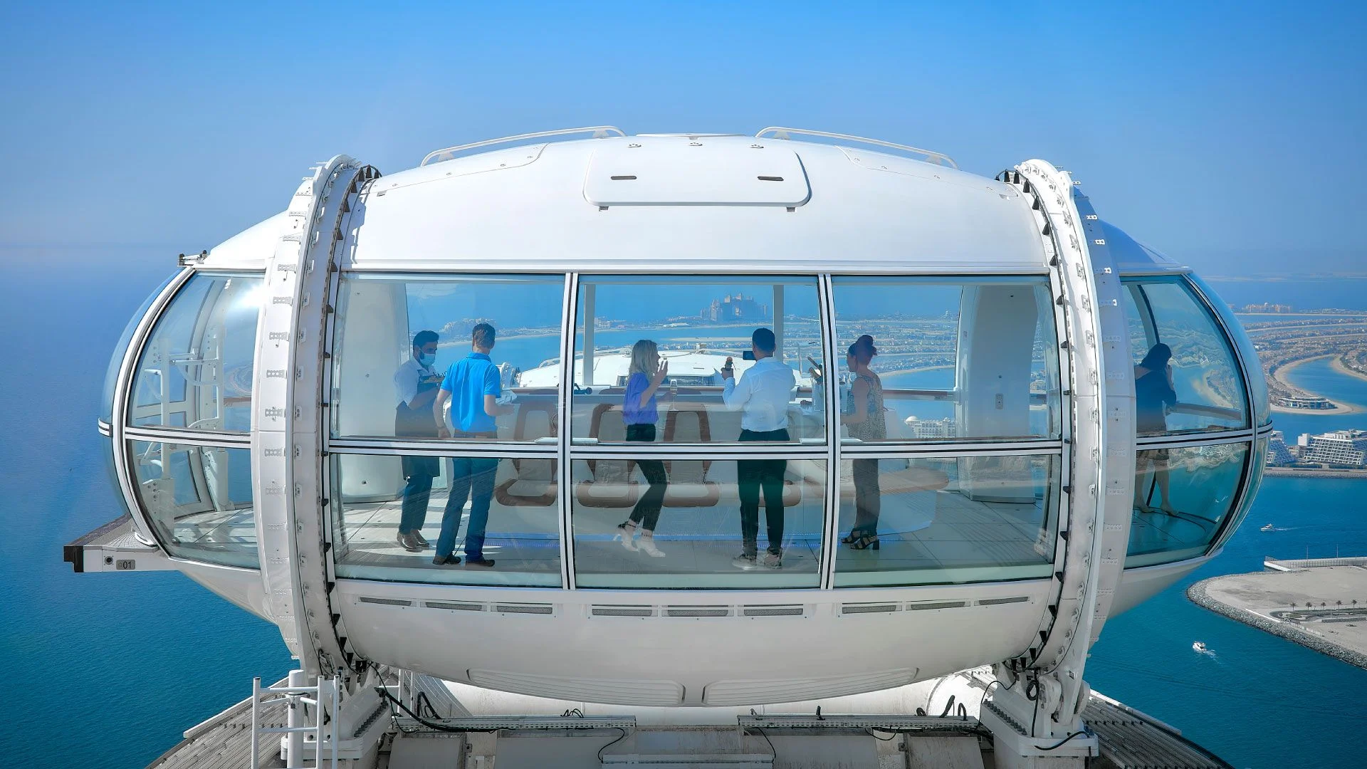 Blick auf Ain Dubai Riesenrad